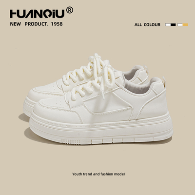 环球女鞋官方旗舰店正品小白鞋女款2025新款小众不撞款板鞋百搭潮