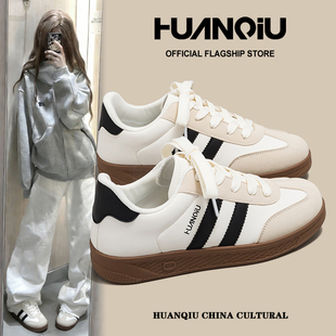 环球复古风德训鞋女2026新款爆款百搭小白鞋轻便防滑耐磨休闲板鞋