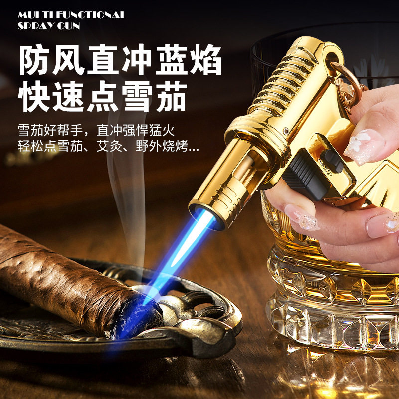 雪茄喷枪可倒置直冲大火力打火机