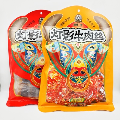 川汉子麻辣三国灯影牛肉丝300g