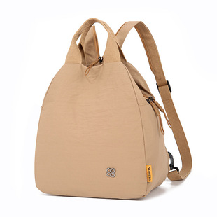 2026铆钉布艺防泼水二用女式两层斜挎胸包双肩IPADMINI伞游玩小包