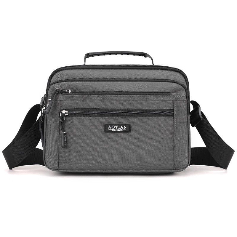 2026双层6拉链多袋外出男式手提单肩斜挎9.7英寸IPAD伞逛街旅游包