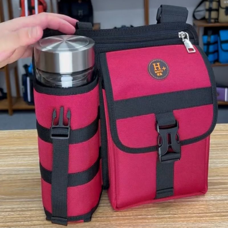 2025秋季装8厘米大直径28cm高的保温水杯男女单肩斜挎外出旅游包