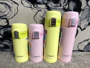 现货日本象印保温杯PB20、PB30柠檬黄、樱花粉200ML、300ML