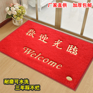 门口欢迎光临门垫入户地垫定做迎宾地毯进门脚垫出入平安防滑丝圈