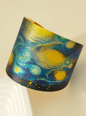 欧美复古时尚印花手镯女网红