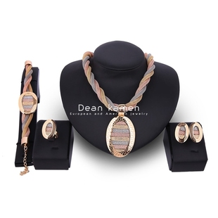 Necklace brides women 4piecesAfrican 非洲新娘金属项链Earring