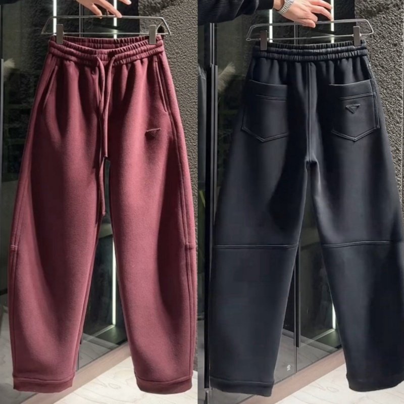 冬季新款磨毛加绒卫裤男士显瘦弯刀休闲裤青年重磅保暖阔腿长裤男,男装,卫裤,淘宝优惠券,粉丝福利购,淘宝优惠卷