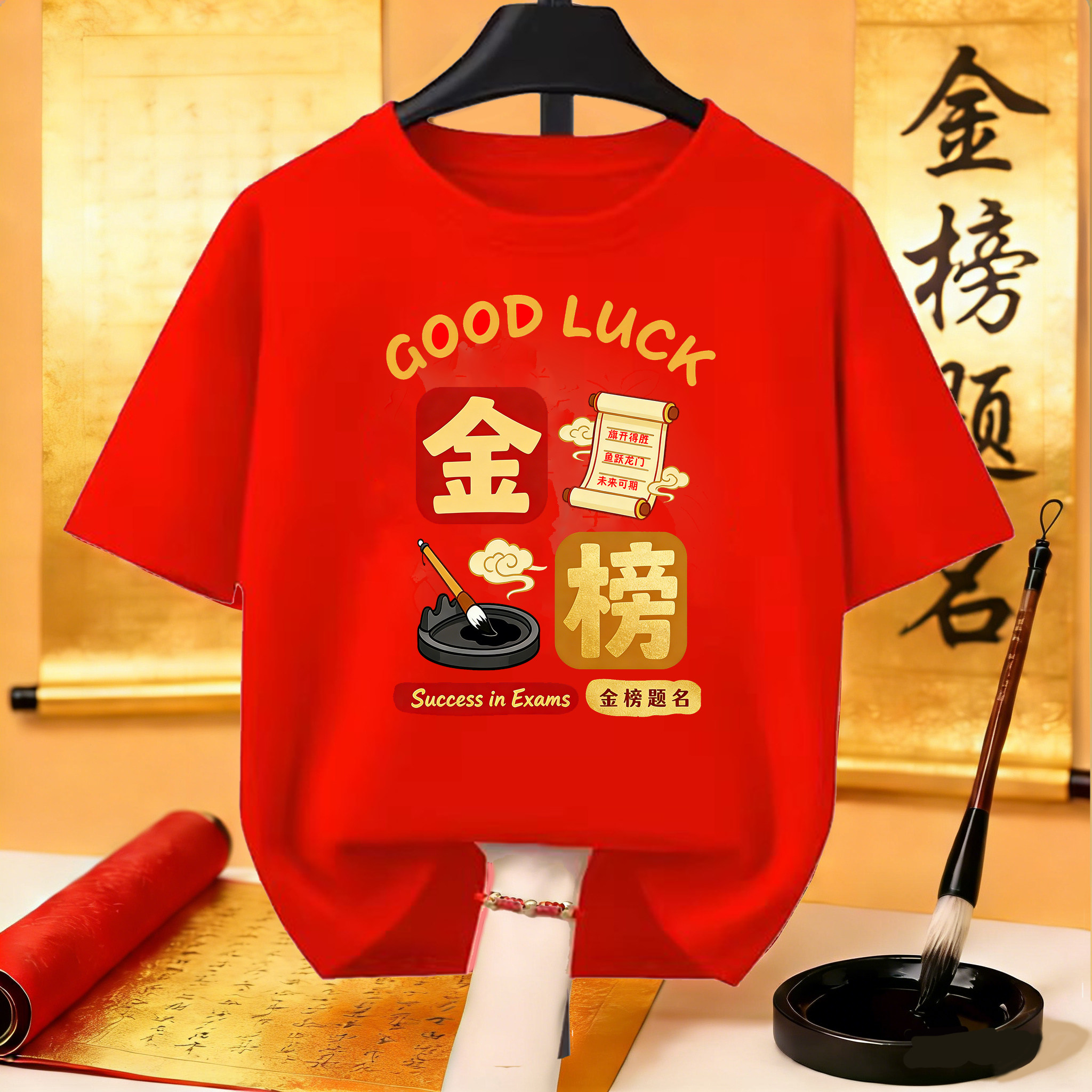2026高考t恤红色中考专用送考金榜题名短袖男女逢考必过班服定制,男装,T恤,淘宝优惠券,粉丝福利购,淘宝优惠卷