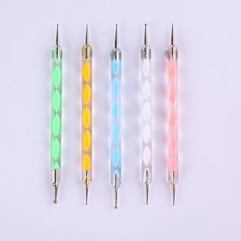 美甲笔美甲点花针两用螺旋杆亚克力点点钻笔圆笔刷双头套装点珠笔,彩妆/香水/美妆工具,美甲笔/美甲刷/美甲笔刷套装,淘宝优惠券,粉丝福利购,淘宝优惠卷