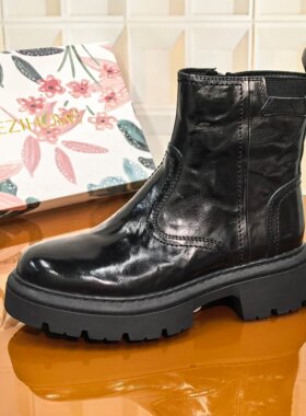 4928/4CM胎牛皮断码撤柜清仓处理英伦冬季马丁靴靴子加绒女休闲
