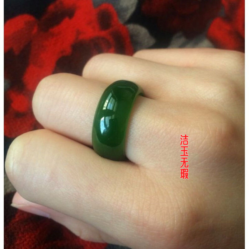 绿色戒指和田玉色指环扳指新坑菠菜绿指环男女款玉石尾戒仿和,珠宝/钻石/翡翠,其他,淘宝优惠券,粉丝福利购,淘宝优惠卷