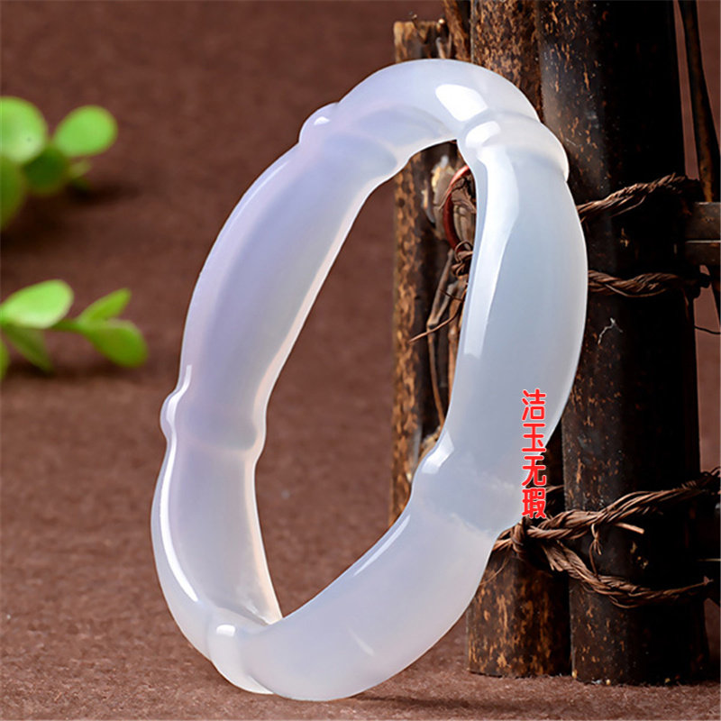 玛瑙黄玉髓手镯 竹节节节高升 麻花扭转乾坤 女款玉镯子