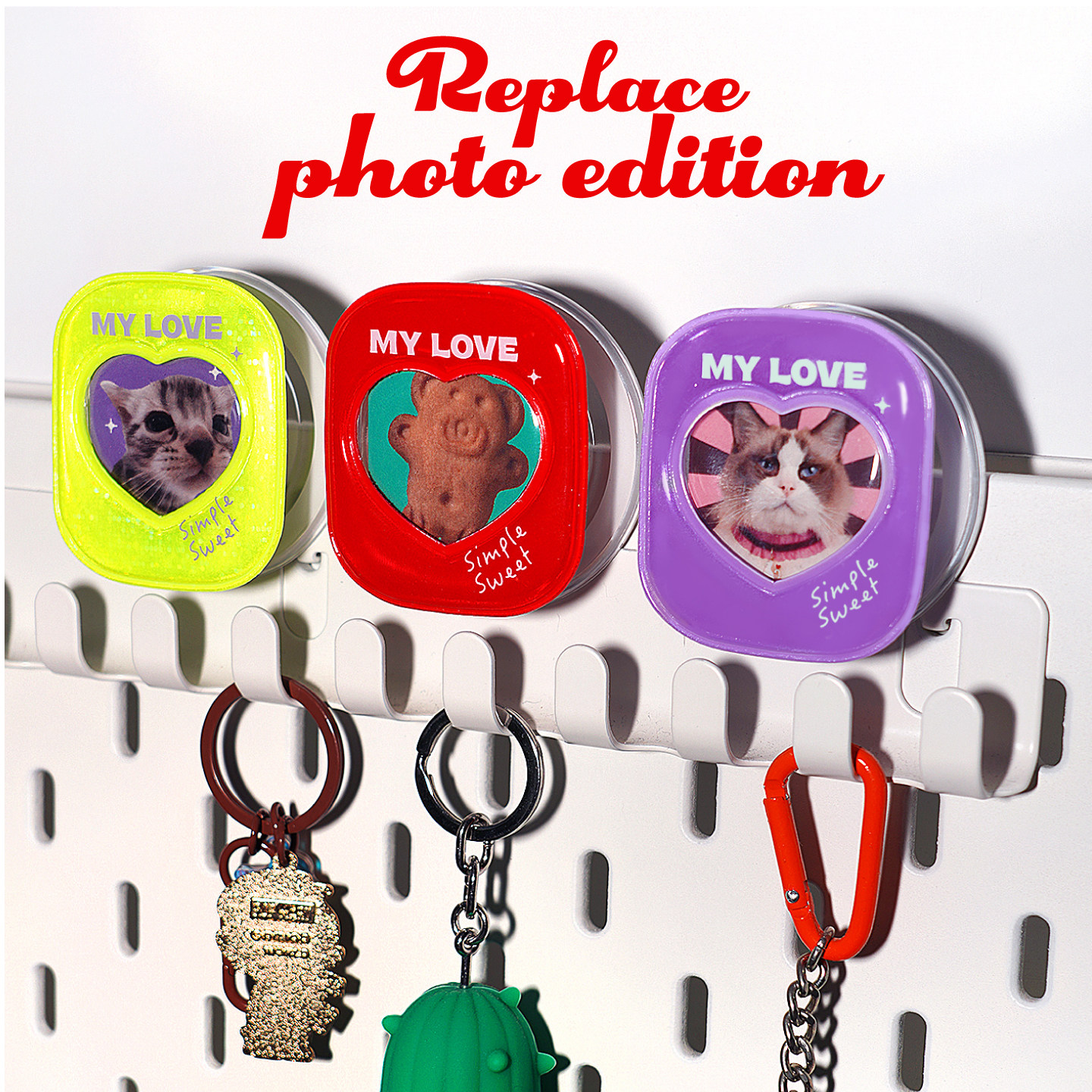 PaPaPa制造局 可爱彩色磁吸支架可放照片拍立得手机支架通用支架