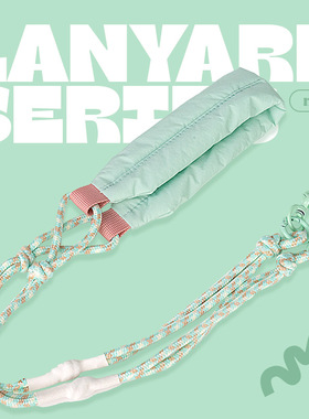 PaPaPa制造局马卡龙色系夏日背式手机长挂脖挂绳可背防丢挂链