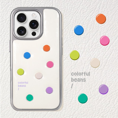 【彩色豆豆】钉扣苹果手机壳