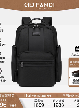FANDI樊迪男士双肩包商务出差旅行15寸电脑包休闲通勤多功能背包