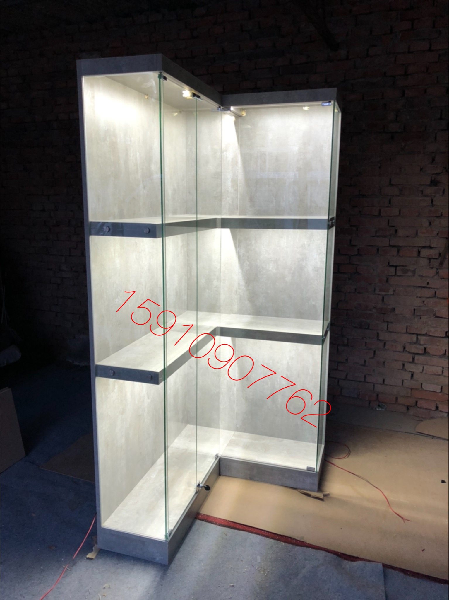 拐角手办柜模型柜乐高展示柜直角柜转角柜防尘柜gk火影龙珠系列柜