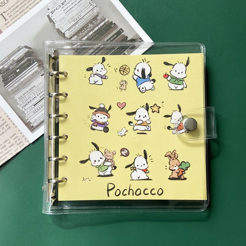 帕恰狗笔记本活页可拆卸ins高颜值库洛米玉桂狗学生手账本记事本