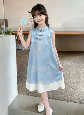 新中式儿童旗袍连衣裙