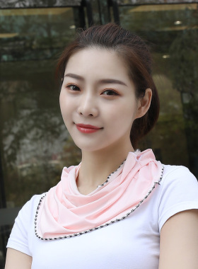 冰丝遮脸挂耳脖子骑行防晒面纱