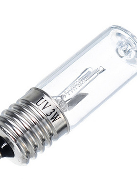 UV3W灯泡紫外线消毒灯泡螺口直径17mm消毒柜E17杀菌灯管10V3WUV灯