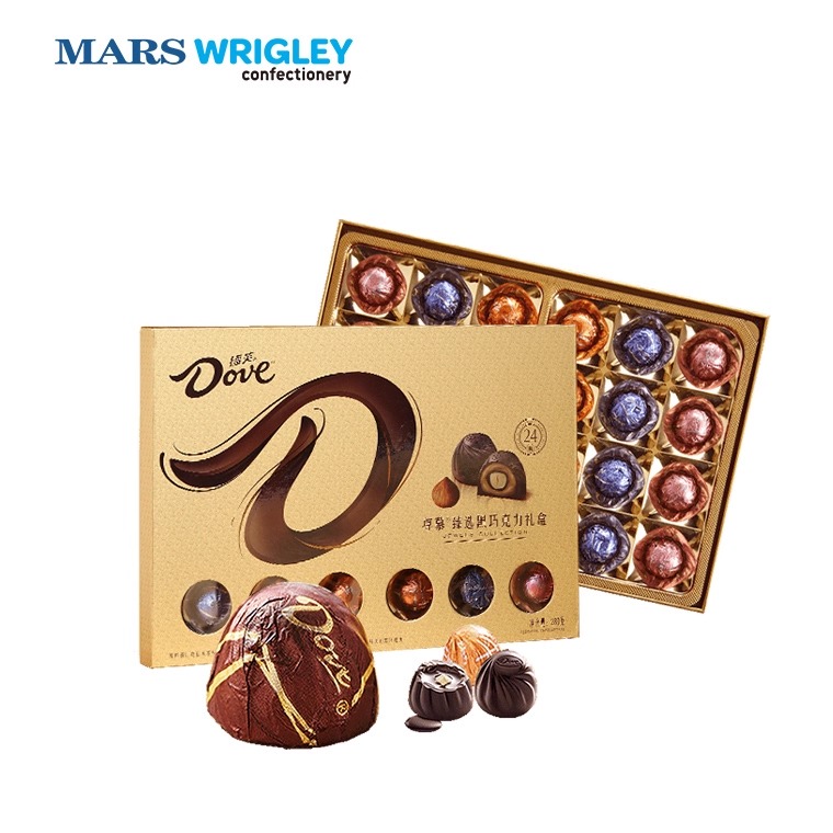 德芙巧克力尊慕280g礼盒装浪漫表白圣诞节生日送女友七夕情人节