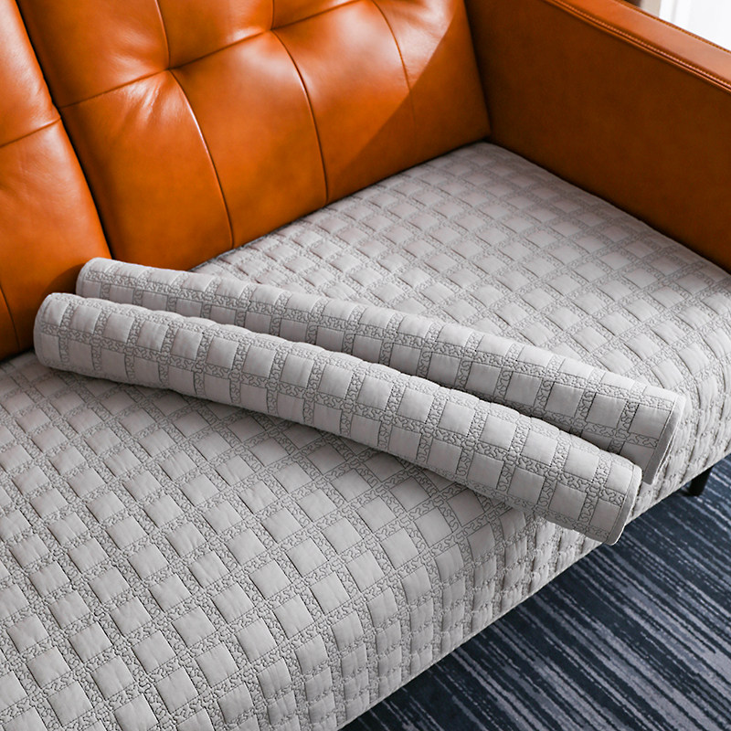 格子纯棉布艺沙发垫四季通用防滑坐垫现代简约全棉巾罩套冬季定做