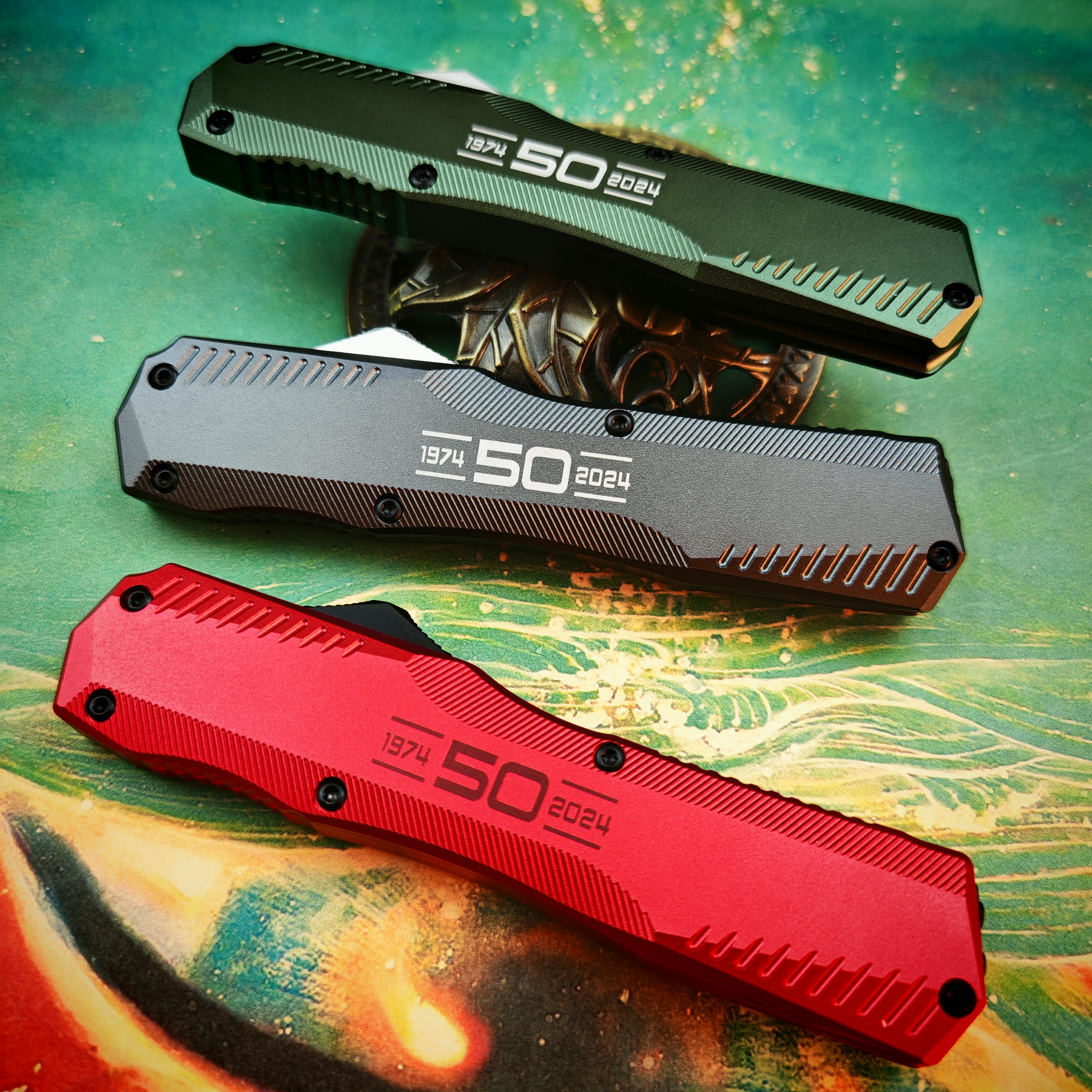 【50周年纪念版卡秀9000】微技术蛇神大龙MT铝合金户外防身水果