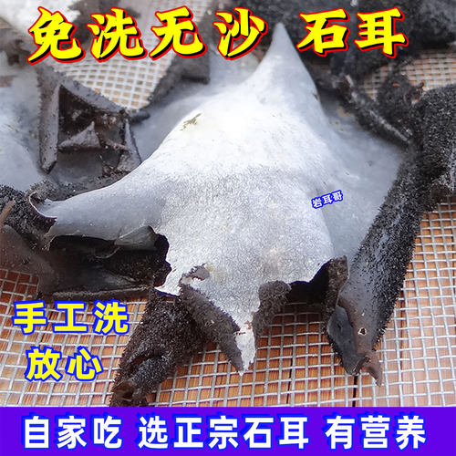湖南岩耳纯天然免洗无沙野生石耳