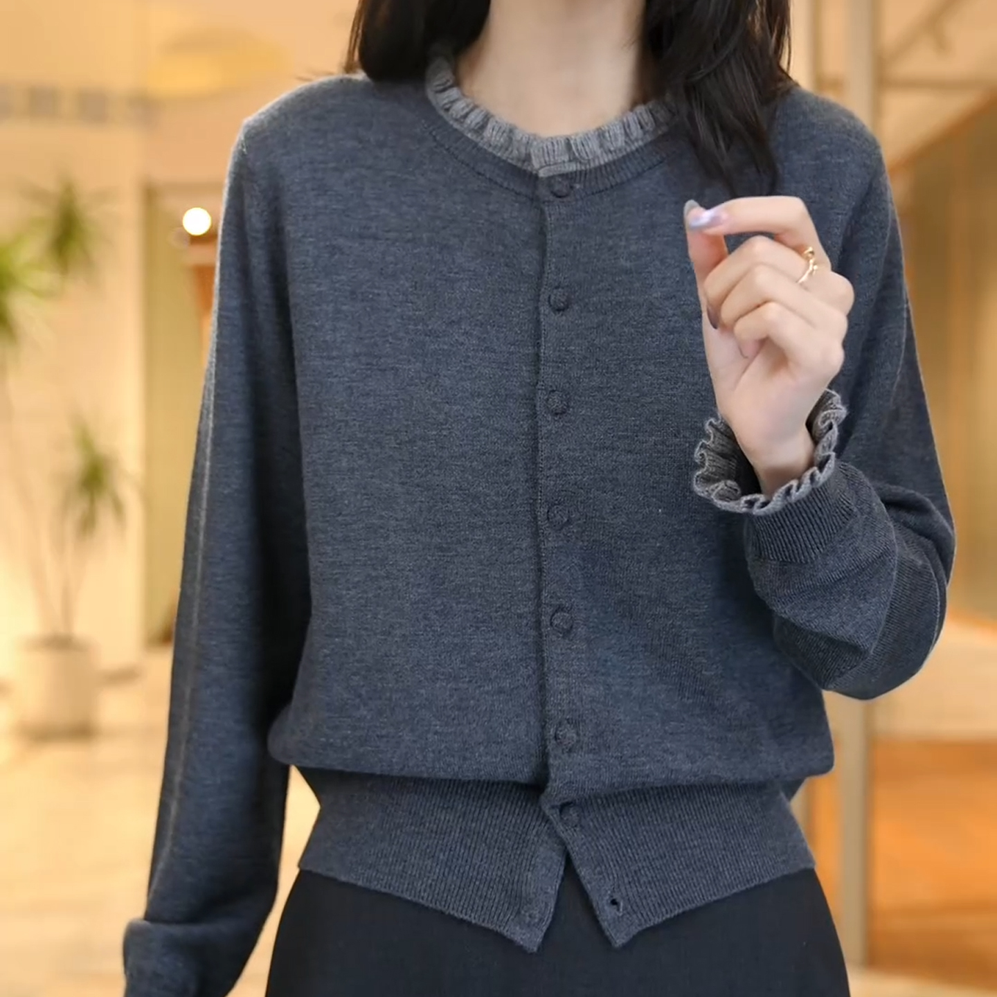 2025秋冬新款韩版套头宽松休闲连帽针织打底衫长袖毛衣女百搭上衣