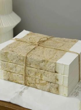 新中式样板间探背书块摆件展示柜书房书桌侘寂风复古麻绳书捆装饰