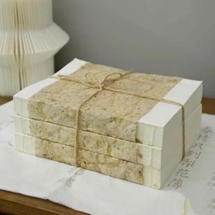 新中式样板间探背书块摆件展示柜书房书桌侘寂风复古麻绳书捆装饰