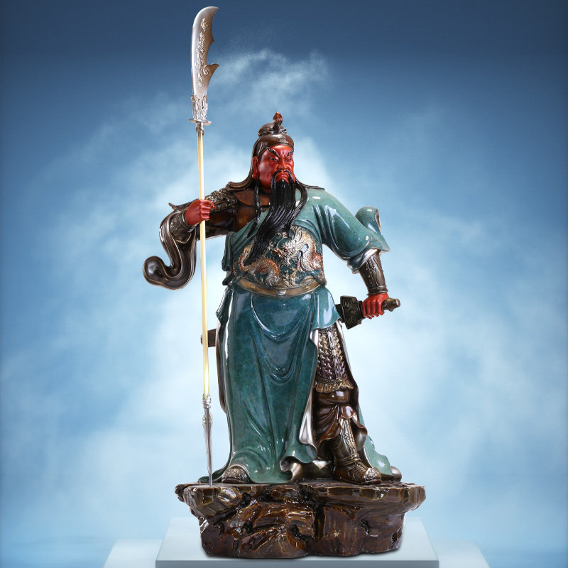 纯铜关公摆件佛像关二爷武财神