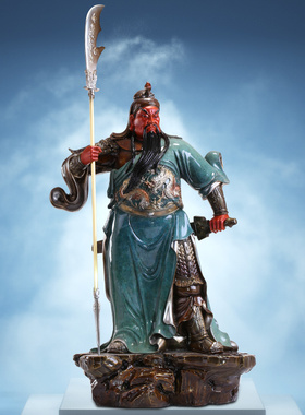 纯铜关公摆件佛像关二爷武财神