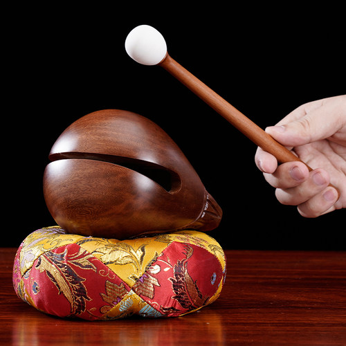 寺庙佛堂木鱼法器佛道家檀木鱼子