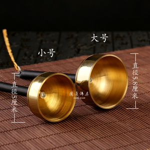 圆通佛具纯铜引磬铜罄伸缩引庆庙里法器佛堂打乐器用品木鱼铃包邮