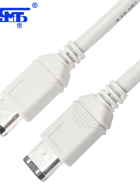 三堡SANBAO UP-1346N 1394线4P对6P高屏蔽纯铜芯加粗1米灰色