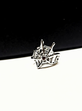 小众设计感钛钢个性蜘蛛网无耳洞y2k辣妹耳骨夹耳饰男女款