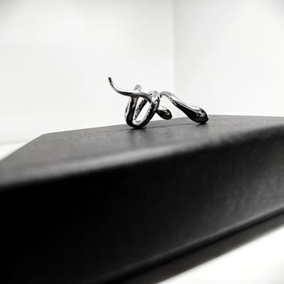 小众个性双蛇耳骨夹重工时尚