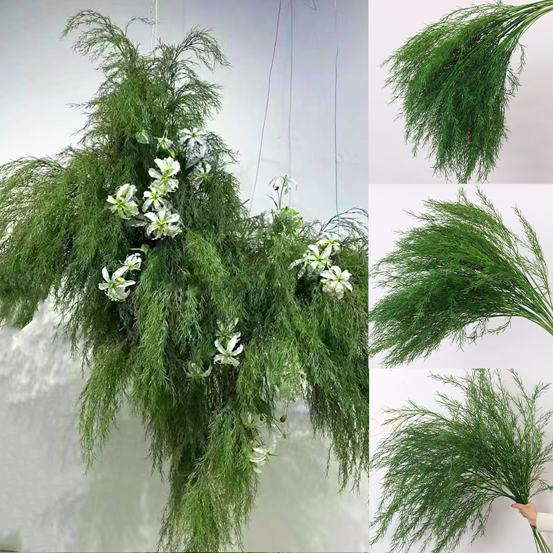 塑胶森系婚庆绿植造景龙须草