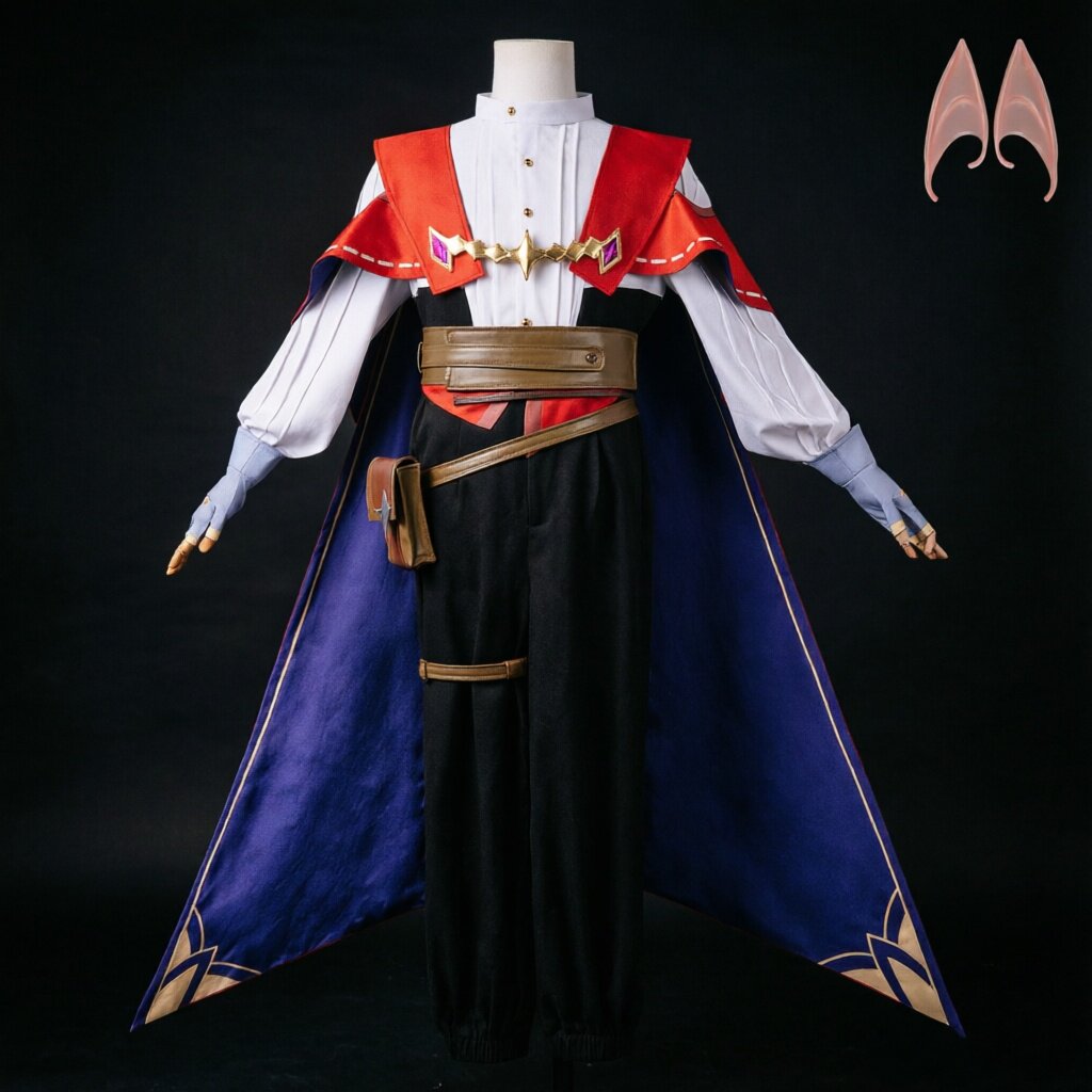 洛克王国恩佐魔法师cos服漫展