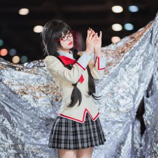 泡芙酱鹿目圆cos服女装 魔法少女小圆魔女之夜的回天cosplay礼服