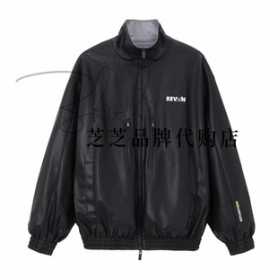 RL90105325原2699双皇冠专柜正品 2025冬运动感双面穿PU皮外套