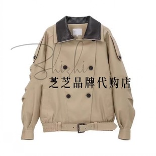 RK10201200原1999双皇冠专柜正品 2026春巴恩风撞色双层领风衣外套