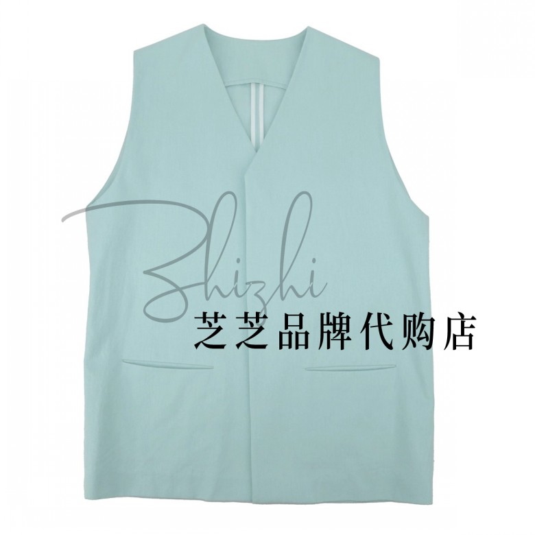 YOU尾双皇冠专柜正品2025夏休闲冷衫棉麻无袖马甲Y3625203原2799
