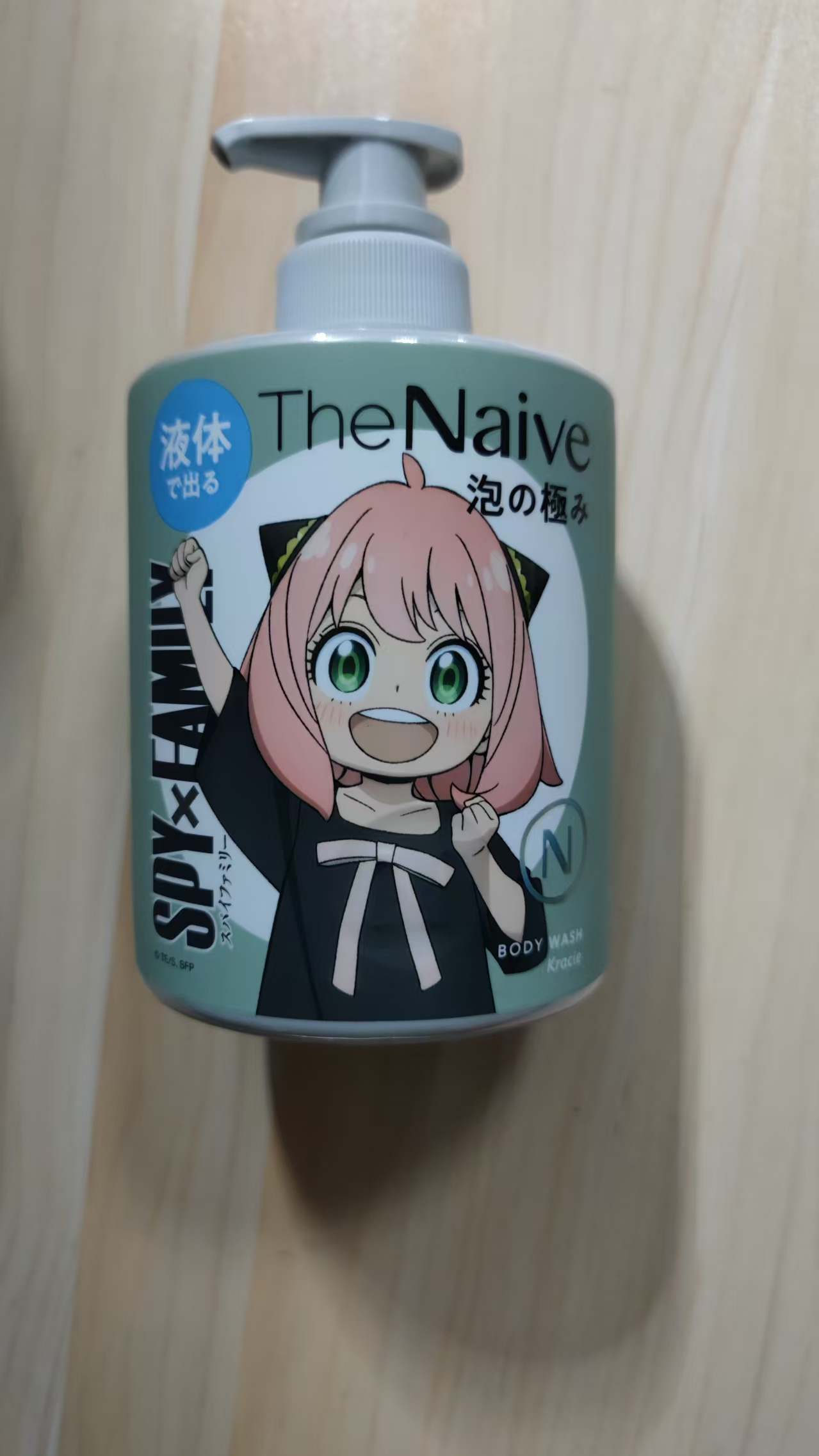 现货日本本土肌美精the naive间谍过家家联名沐浴露泡沫清洁皂香