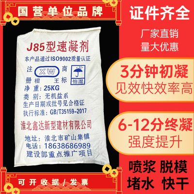 J85混凝土速凝剂水泥速凝快干剂