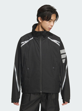 优购adidas阿迪达斯男子FOS运动训练休闲立领夹克外套KF0690