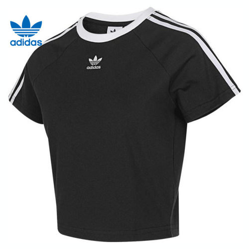 adidas阿迪达斯三叶草女子上衣3S CALI SS运动休闲短袖T恤JC8703